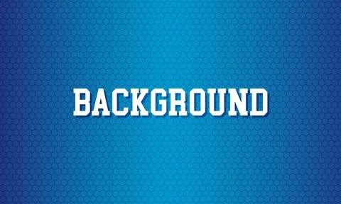Abstract hexagon or digital technology blue background. Stock Illustration