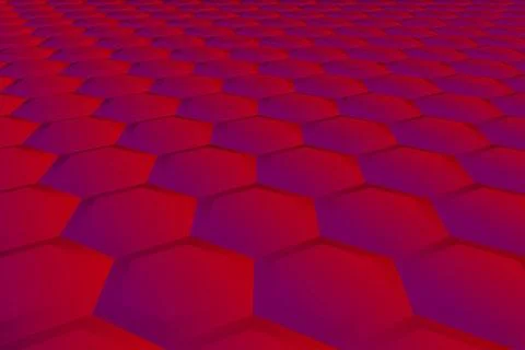 Abstract hexagon pattern as background - 3D Illustration abstract hexagon ... Stock Photos