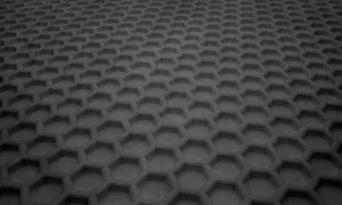 Abstract hexagon pattern as background - 3D Illustration abstract hexagon ... Stock Photos