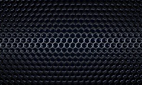 Abstract hexagon pattern as background - 3D Illustration abstract hexagon ... Stock Photos