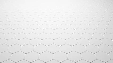 Abstract hexagon pattern as background - 3D Illustration abstract hexagon ... Stock Photos