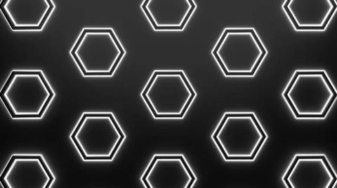 Abstract hexagon pattern as background - 3D Illustration abstract hexagon ... 写真素材