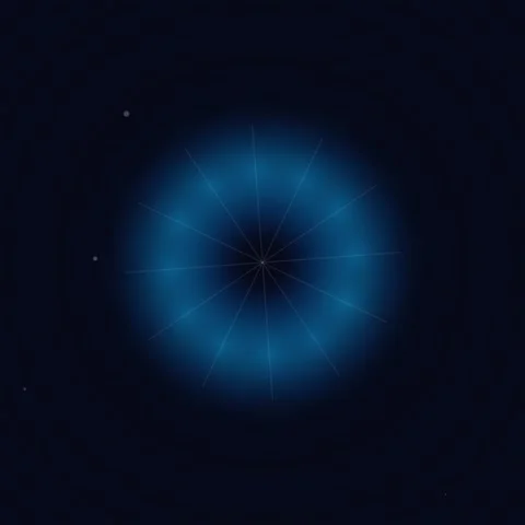 Abstract Hexagon Pattern Background - Blue Geometric Grid Texture Stock Footage 347261300