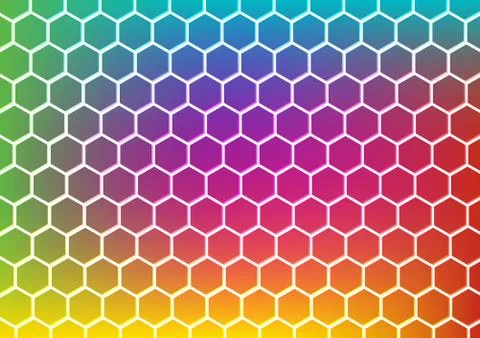 Abstract hexagon pattern for background design Stock Illustration