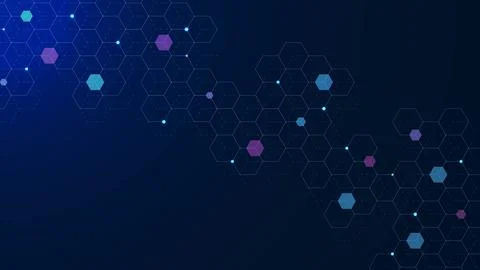 Abstract hexagon pattern background. Stock Illustration