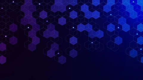 Abstract hexagon pattern background. Illustrazione stock