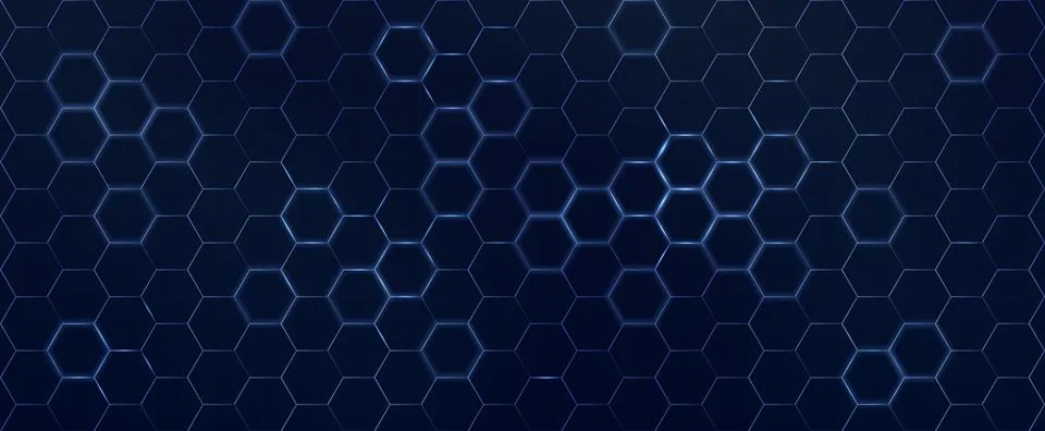 Abstract hexagon pattern background Stock Illustration