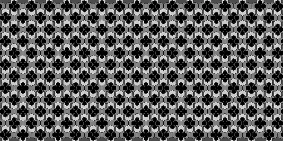 Abstract Hexagon pattern black background. Modern Vector texture illustration. Stockillustratie