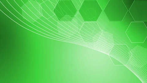 Abstract hexagon pattern with curved white lines on a soft gradient backgro.. Stock Footage 336904290