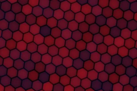 Abstract hexagon pattern with dark red and purple colors イラスト素材