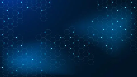 Abstract hexagon pattern with geometric shapes Stock Illustration