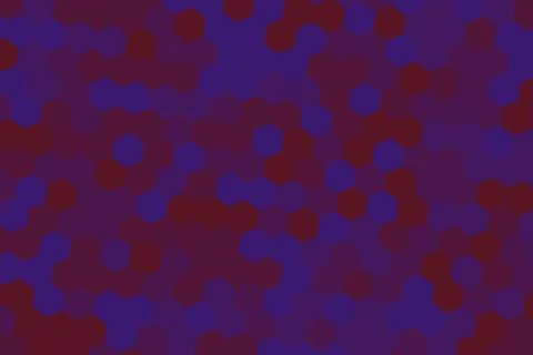 Abstract hexagon pattern with purple and red colors Foto stock