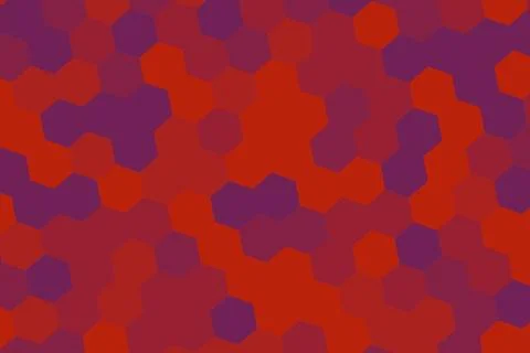 Abstract hexagon pattern in red and purple colors Stock Photos