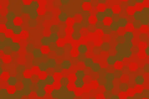 Abstract hexagon pattern with red and brown colors Stock Photos