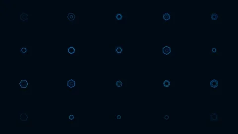 Abstract Hexagon Pattern: Tech Background Visuals and HUD Design Elements Stock Footage 328047267