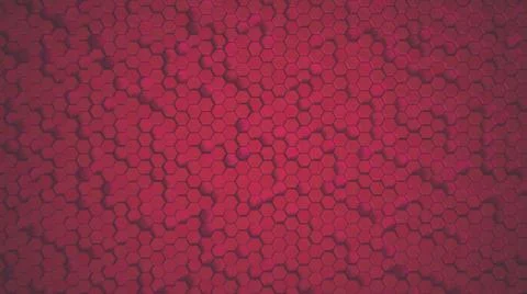 Abstract Hexagon red Geometric Surface Loop 5 Black: dark minimal hexagonal g Stock Illustration