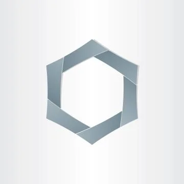 Abstract hexagon shape background symbol Stock Illustration
