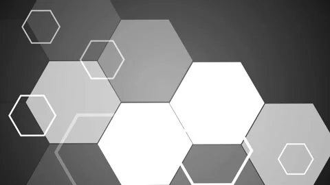 Abstract hexagon shape technology background animation Stock Footage 329201894