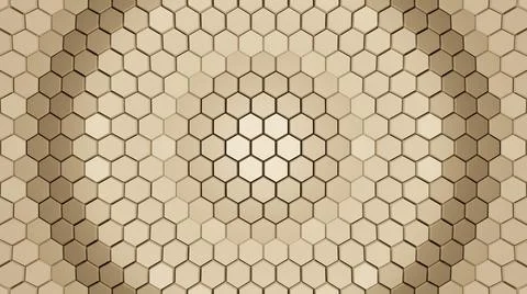 Abstract Hexagon Shapes Background, 3D Rendered 4K Futuristic Skin Backdrop Ilustración de archivo