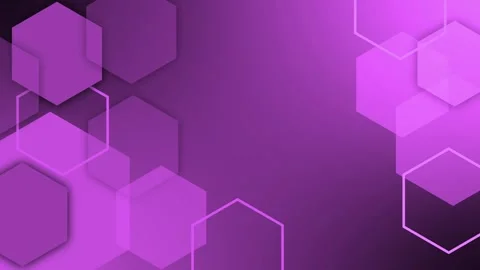 Abstract hexagon shapes on a dark gradient background with copy space animati Stock Footage 339288853
