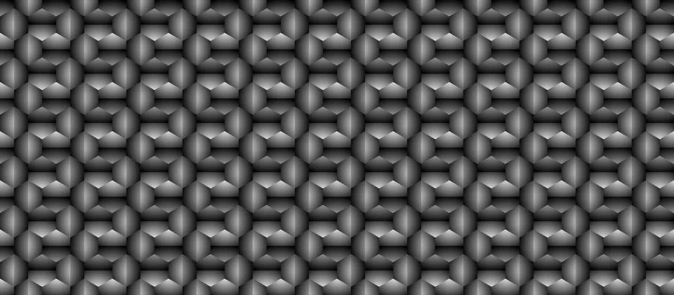 Abstract Hexagon structure Dark geometric background Stock Illustration