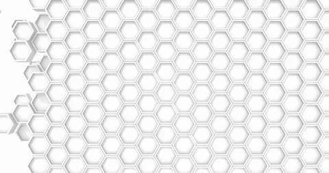 Abstract hexagon surface loop transition Video stock 116013067