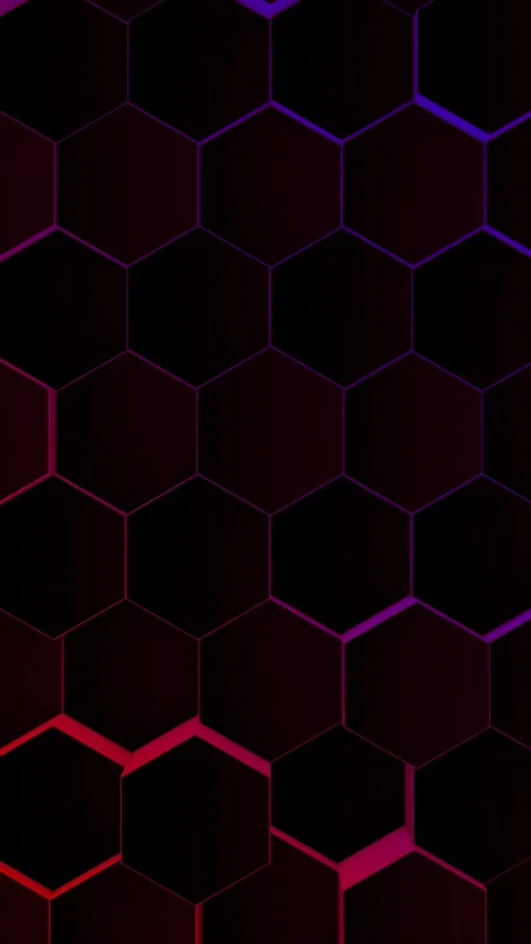 Abstract hexagon tech grid glowing background Stock Footage 322111823
