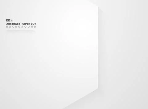 Abstract hexagon techno white gradient background. vector eps10 Stock Illustration