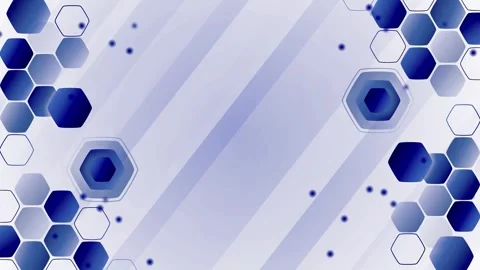 Abstract hexagon technology background animation, Abstract white and gray t.. Stock Footage 346757333