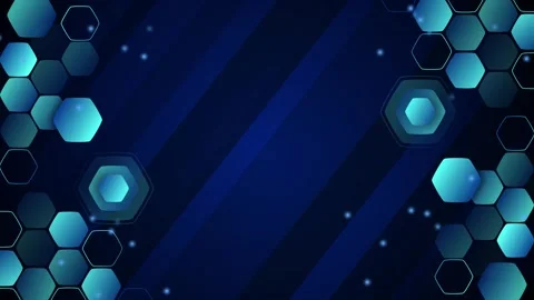Abstract hexagon technology background animation, Abstract white and gray t.. Stock Footage 346757354