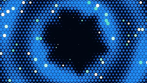 Abstract Hexagon Transition Mask Motion Graphics Background Stock Footage 331318642