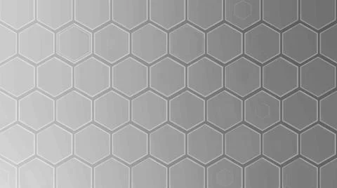 Abstract Hexagon white Background light and shadow Stock Illustration