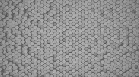 Abstract Hexagon white Geometric Surface Loop 5 Black: dark minimal hexagonal Stock Illustration