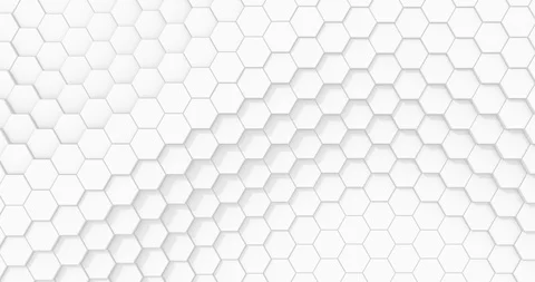 Abstract Hexagon White Surface. Video stock 117246509