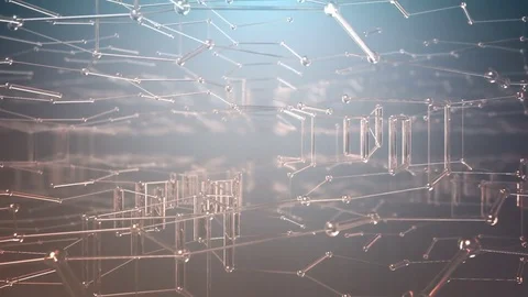 Abstract Hexagonal Background Stock Footage 81645420