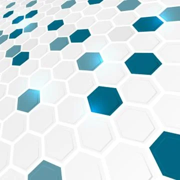 Abstract hexagonal background. Stock Illustration