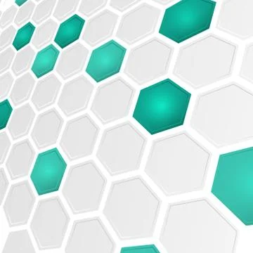 Abstract hexagonal background. Stock Illustration