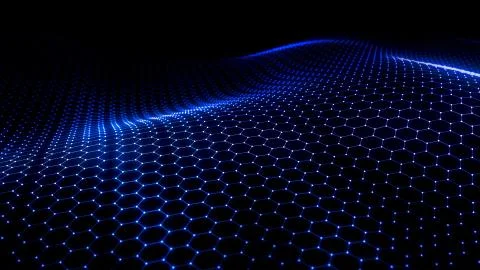 Abstract Hexagonal Background 库存插图