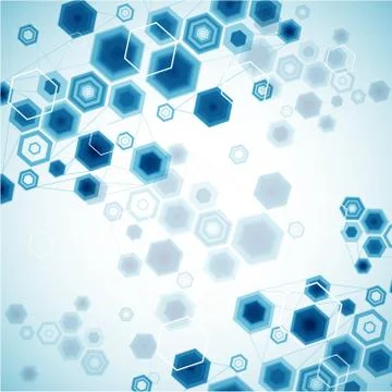 Abstract Hexagonal Background. Vector Stock Illustration