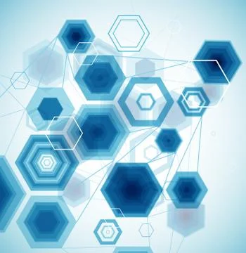 Abstract Hexagonal Background. Vector Stock Illustration
