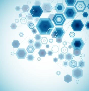 Abstract Hexagonal Background. Vector Stock Illustration