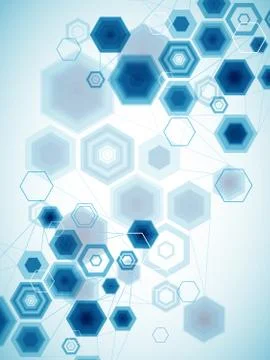 Abstract Hexagonal Background. Vector Stock Illustration