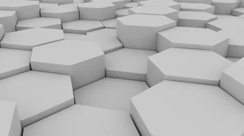 Abstract hexagonal background.Seamless loop Stock Footage 46388797