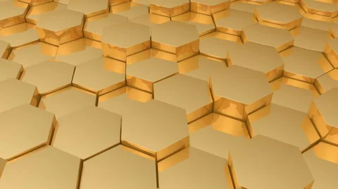 Abstract hexagonal background.Seamless loop Stock Footage 46704778