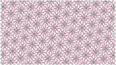 Abstract Hexagonal Floral Geometric Seamless Texture Stock Illustration