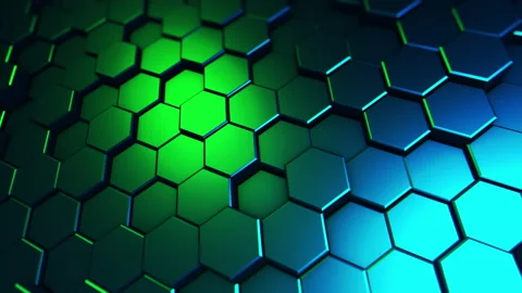 Abstract hexagonal geometric background Stock Footage 164331202