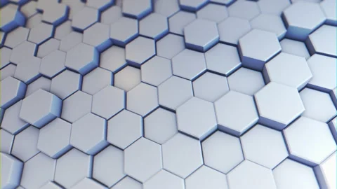 Abstract hexagonal geometric background Stock Footage 164331253