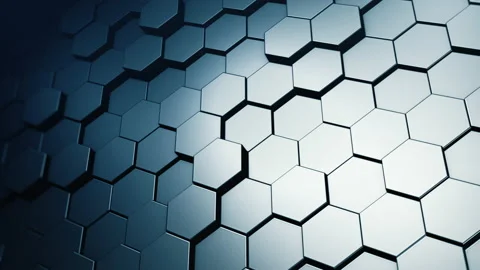 Abstract hexagonal geometric background Stock Footage 165620595