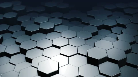 Abstract hexagonal geometric background Stock Footage 165620606