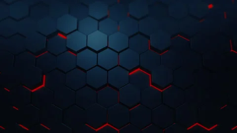 Abstract hexagonal geometric background Stock Footage 242113484